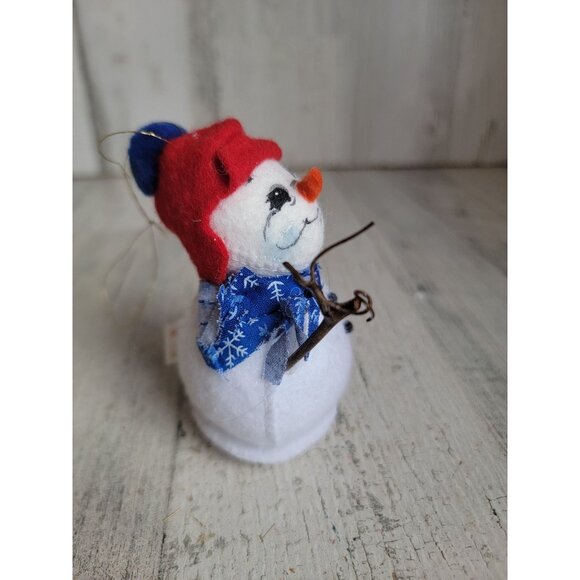Annalee miniature snowman ornament Xmas decor vintage - Picture 5 of 6